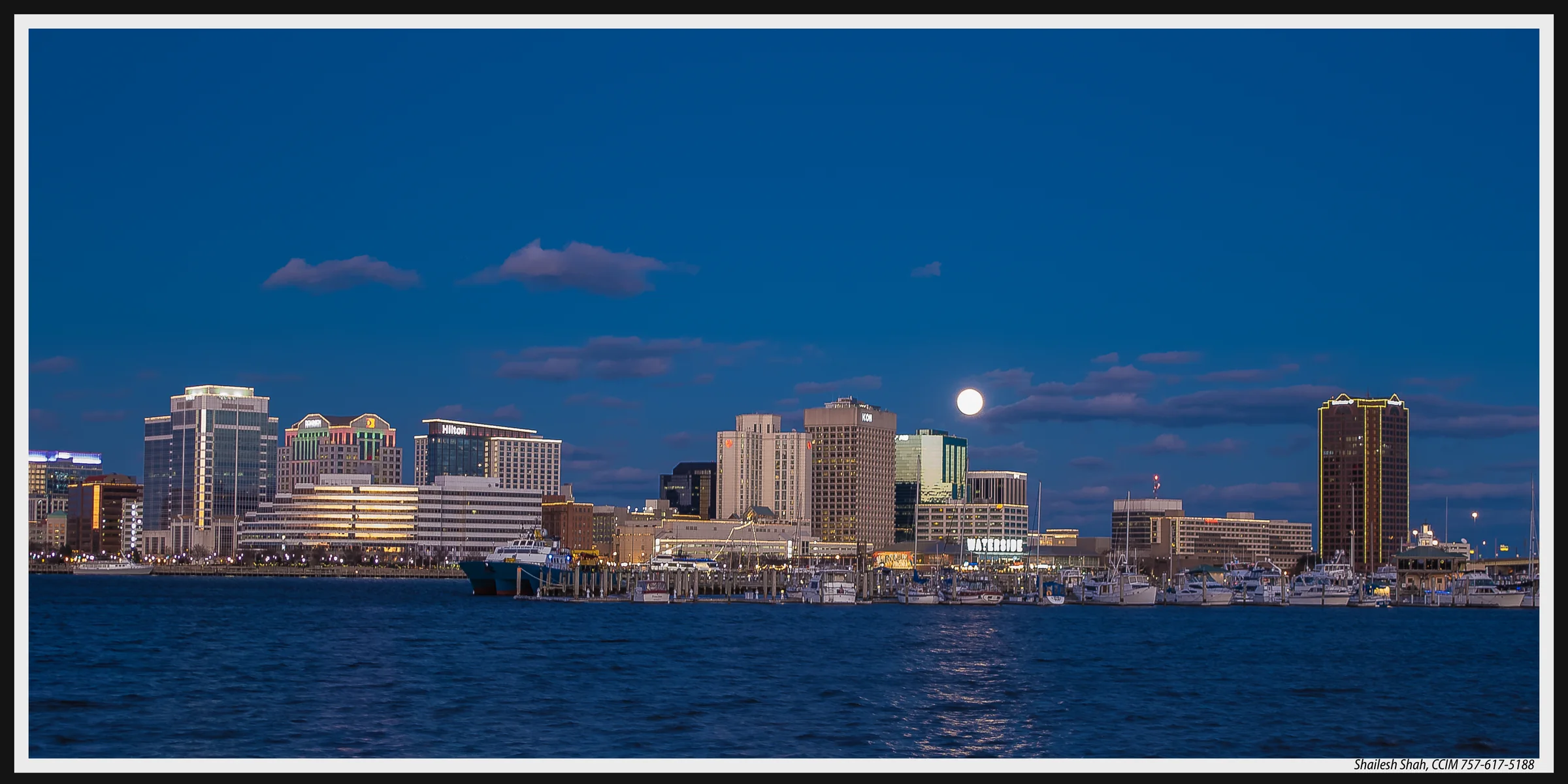 Hampton Roads waterfront skyline